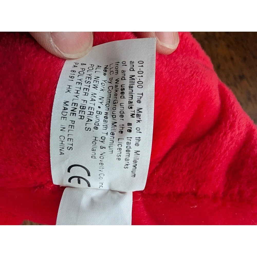 Commonwealth Millanimals Baby Milburn Plush Red 9